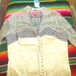 Byron Lars Beauty mark brand elegant blouse size 8